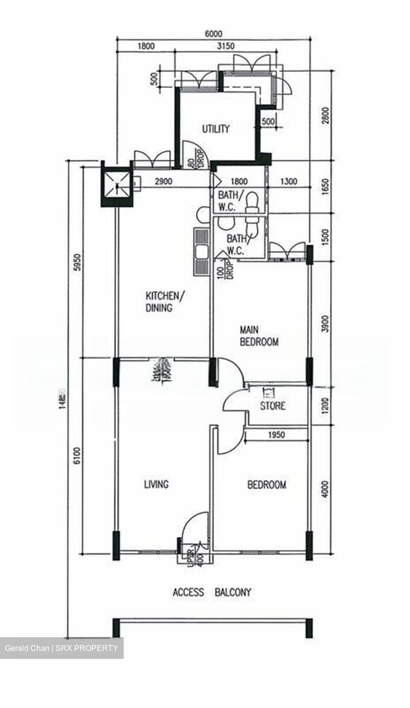 Blk 107 Kebun Baru Heights (Ang Mo Kio), HDB 3 Rooms #566237061
